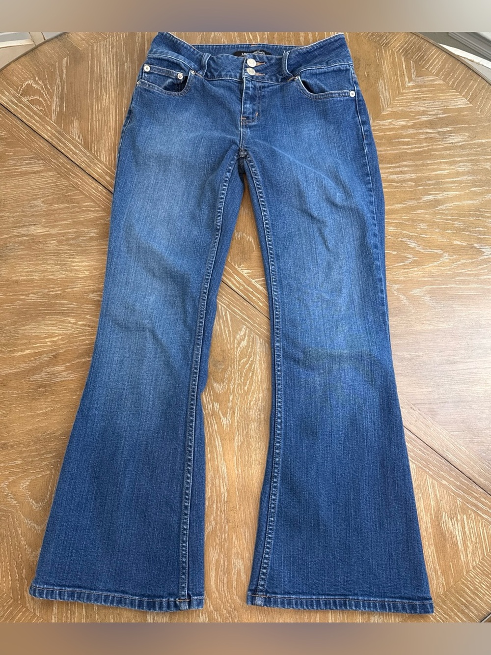 LONDONJEAN Women’s Dark Blue Flare Jeans